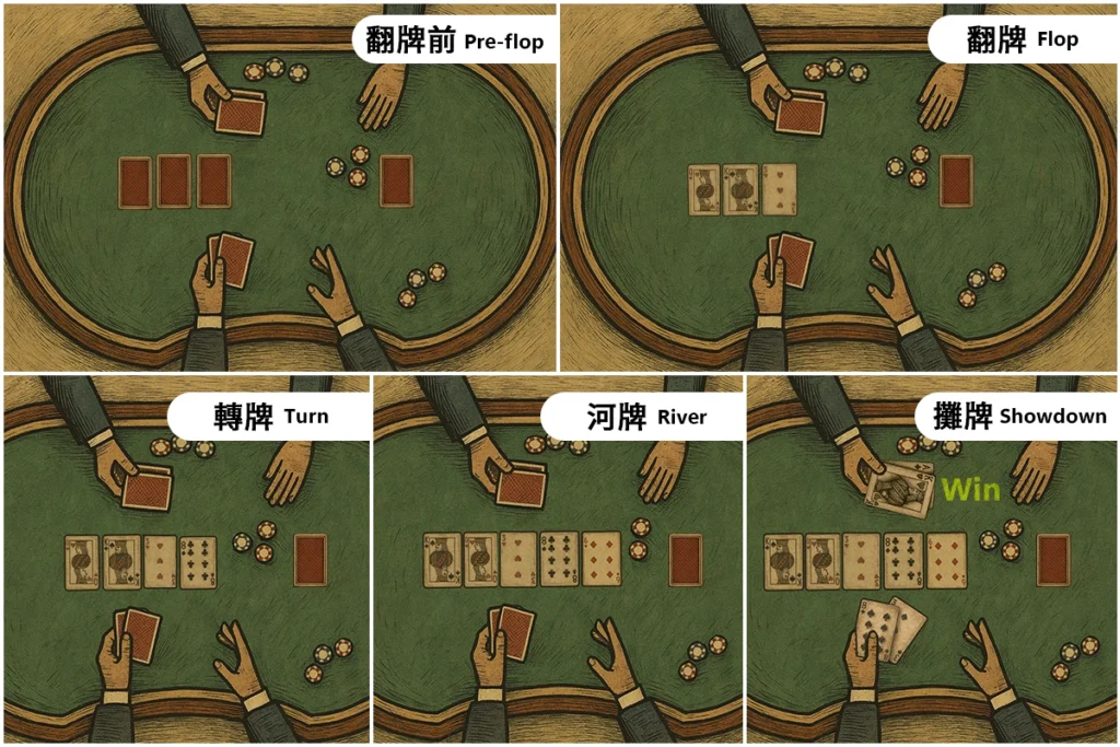 德州撲克流程
